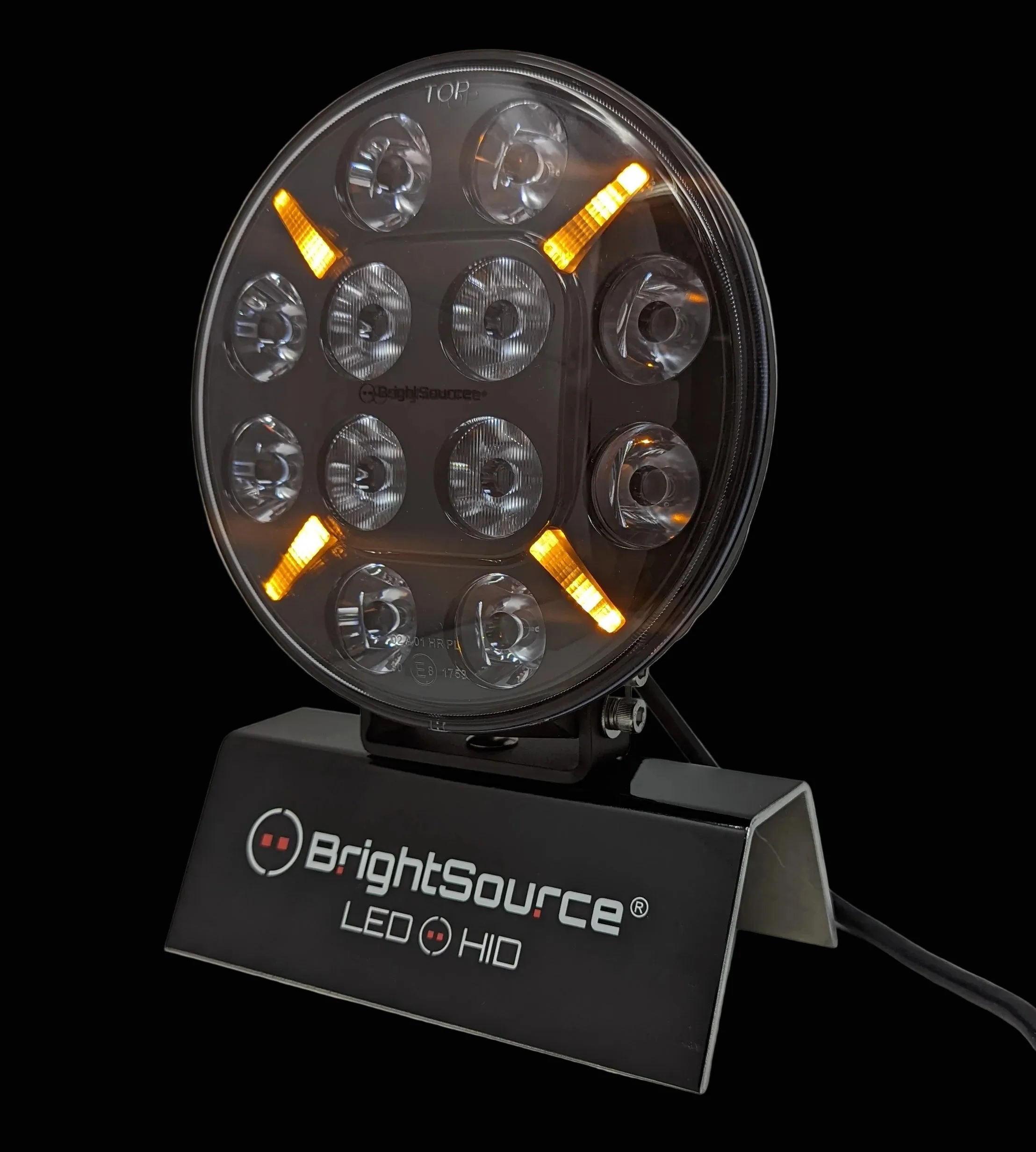 7" Titanium Driving Light with Amber/White Position