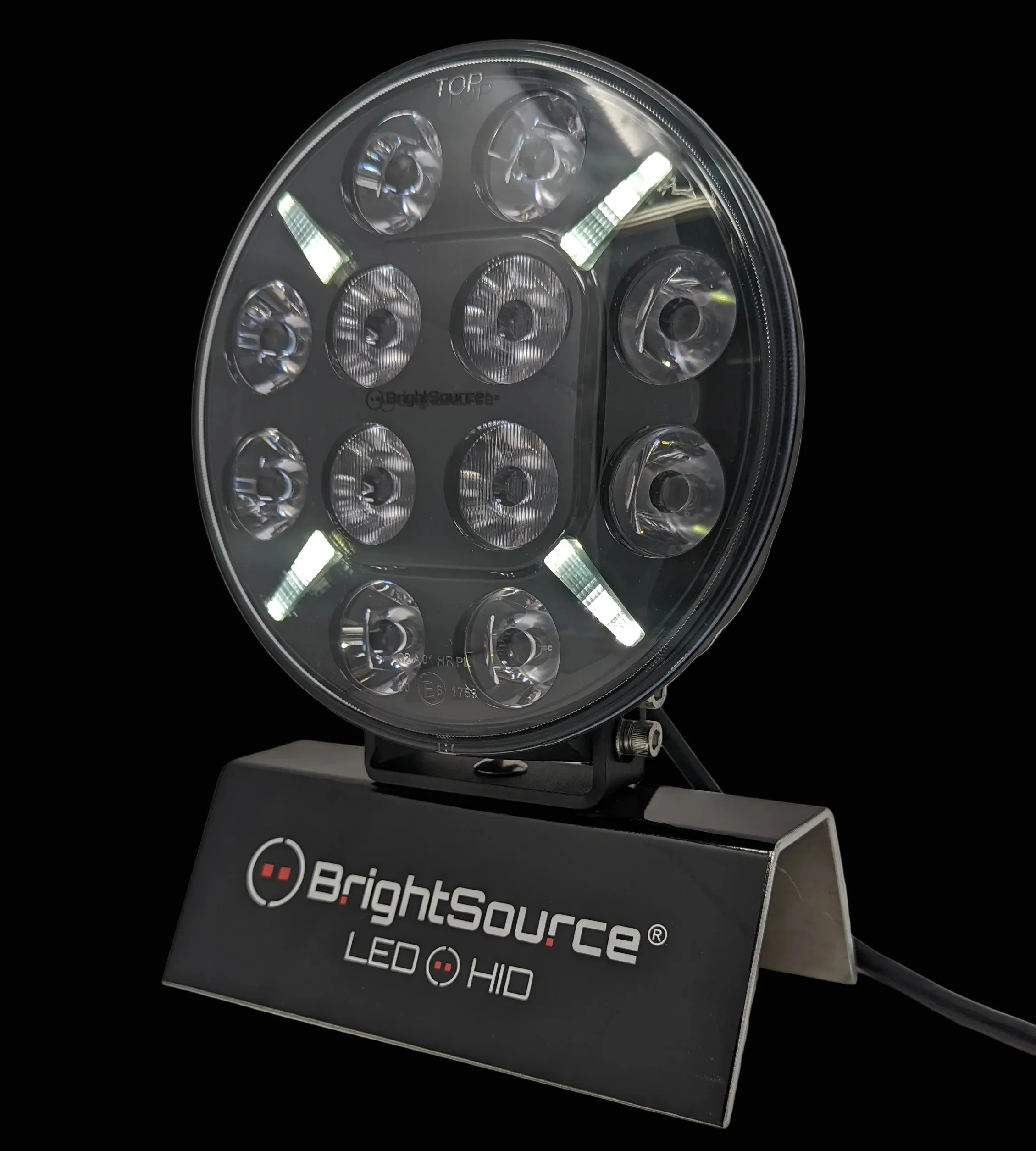 7" Titanium Driving Light with Amber/White Position - Image 2