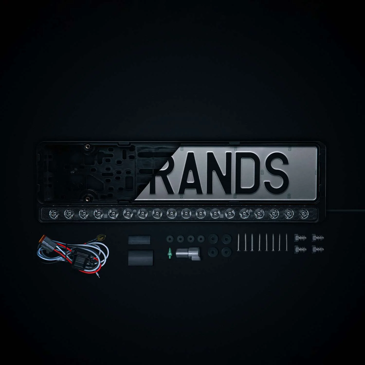 Nuuk E-line Black Euro License Plate LED Bar - Image 4